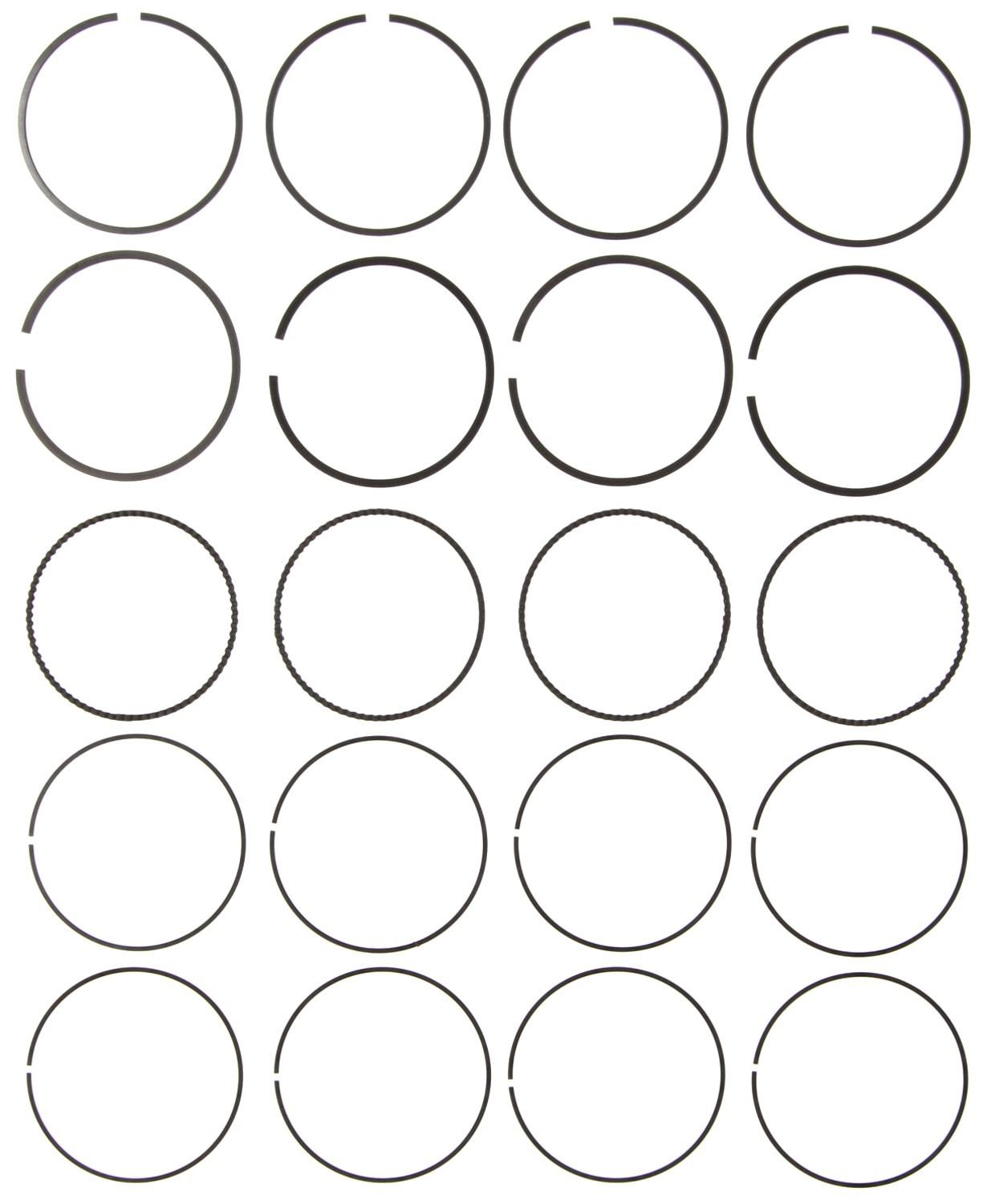 Mahle Rings Suzuki 1298CC 1.3L G13BA / SR413 1998 Plain Ring Set 42279CP.020