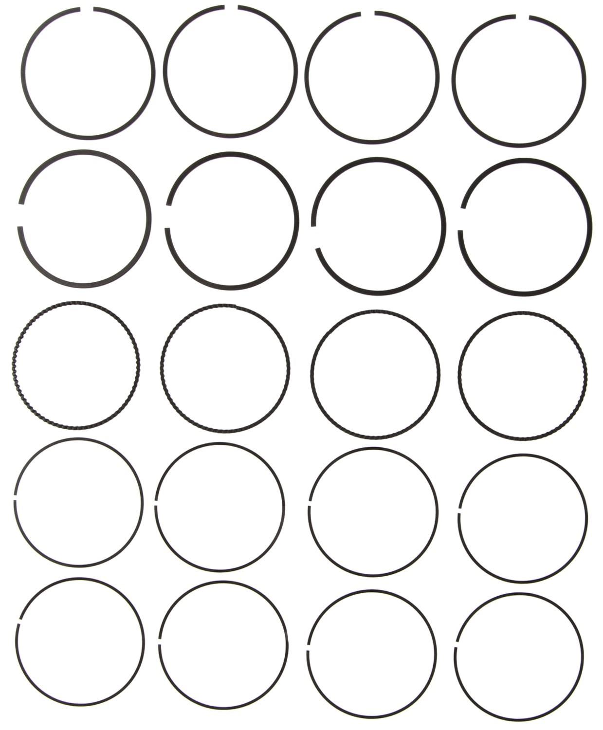 Mahle Rings Suzuki 1298CC 1.3L G13BA / SR413 1998 Plain Ring Set 42279CP.030
