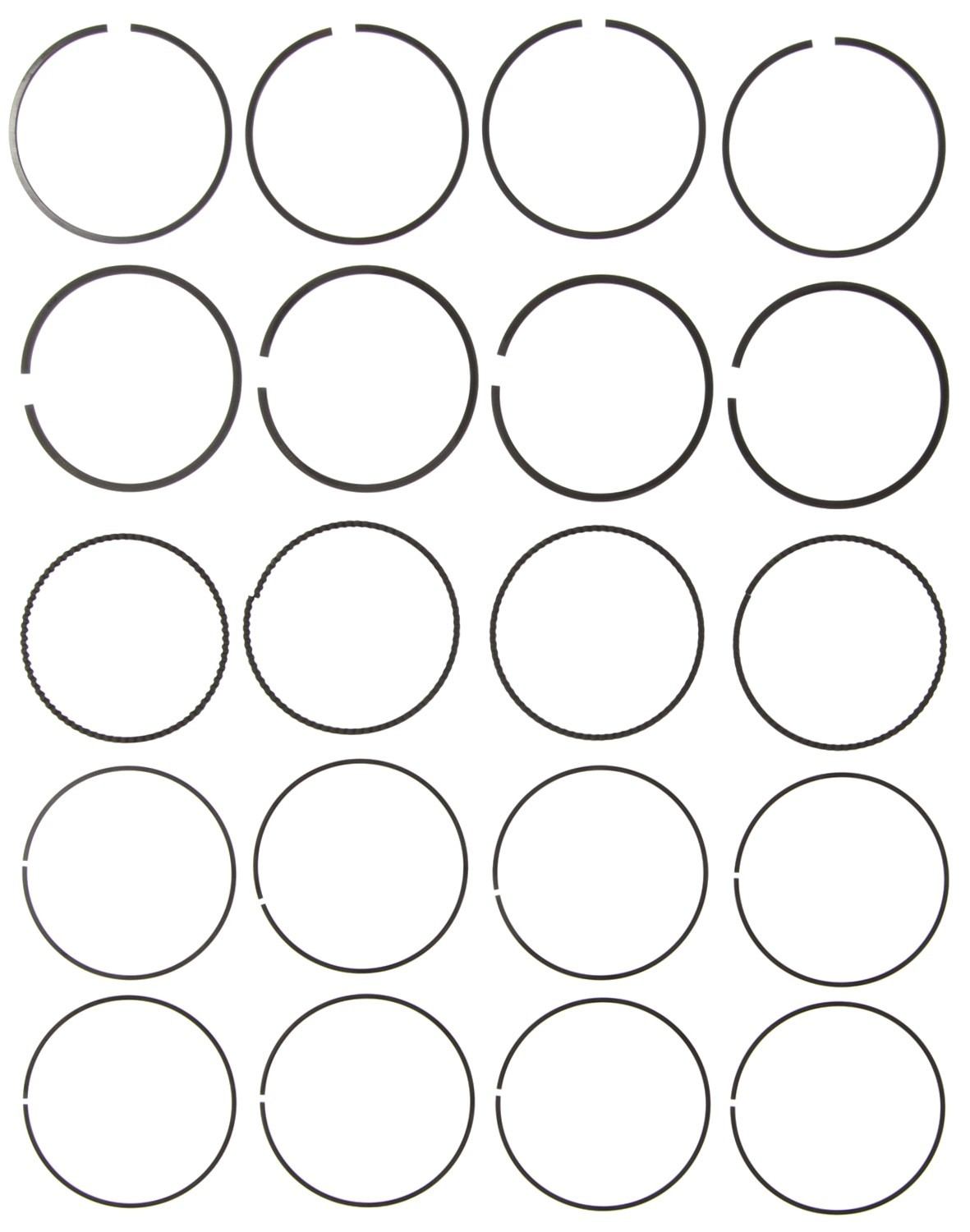 Mahle Rings Suzuki 1298CC 1.3L G13BA / SR413 1998 Plain Ring Set 42279CP.040