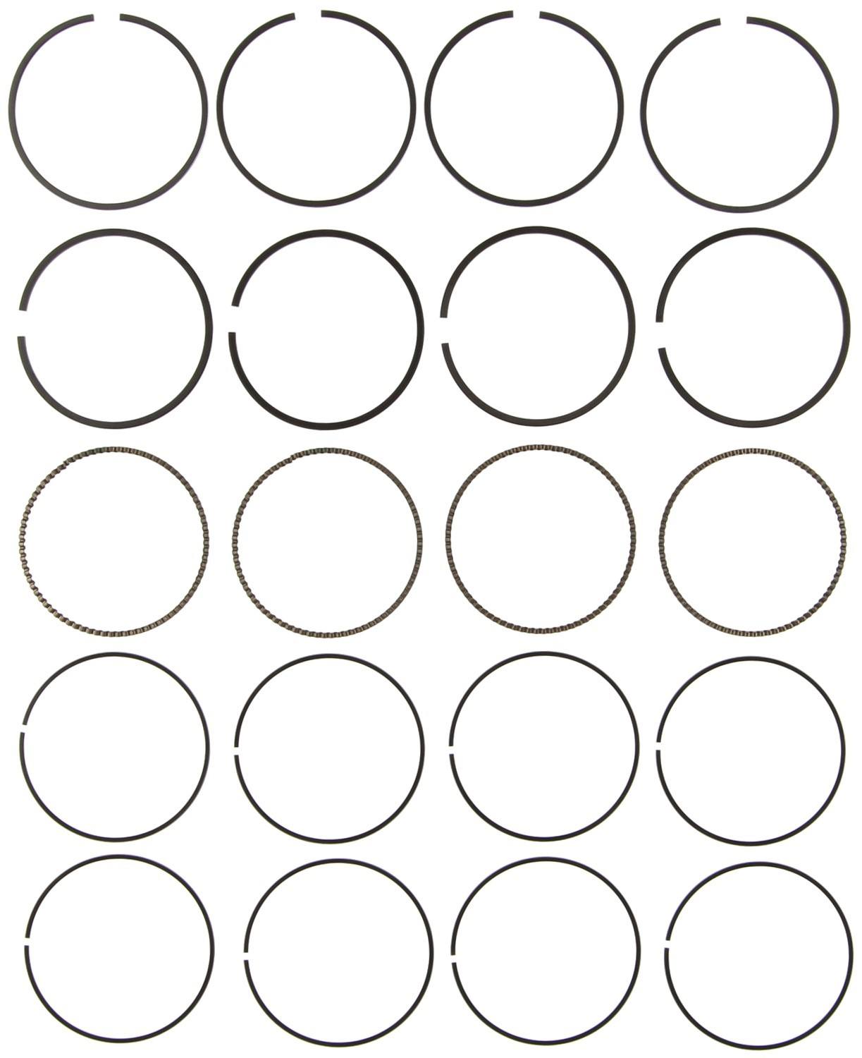 Mahle Rings Volkswagen 1.4L 1390CC AEX / AKV / APQ 1995 - 2001 Chrome Ring Set 42281CP.010