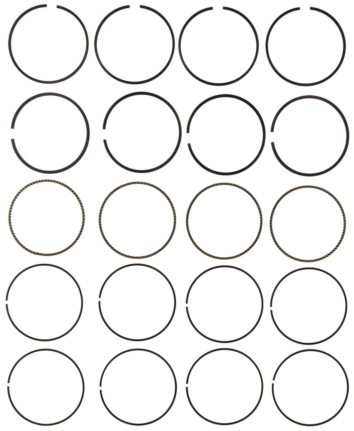 Mahle Rings Volkswagen 1.4L 1390CC AEX / AKV / APQ 1995 - 2001 Chrome Ring Set 42281CP.020