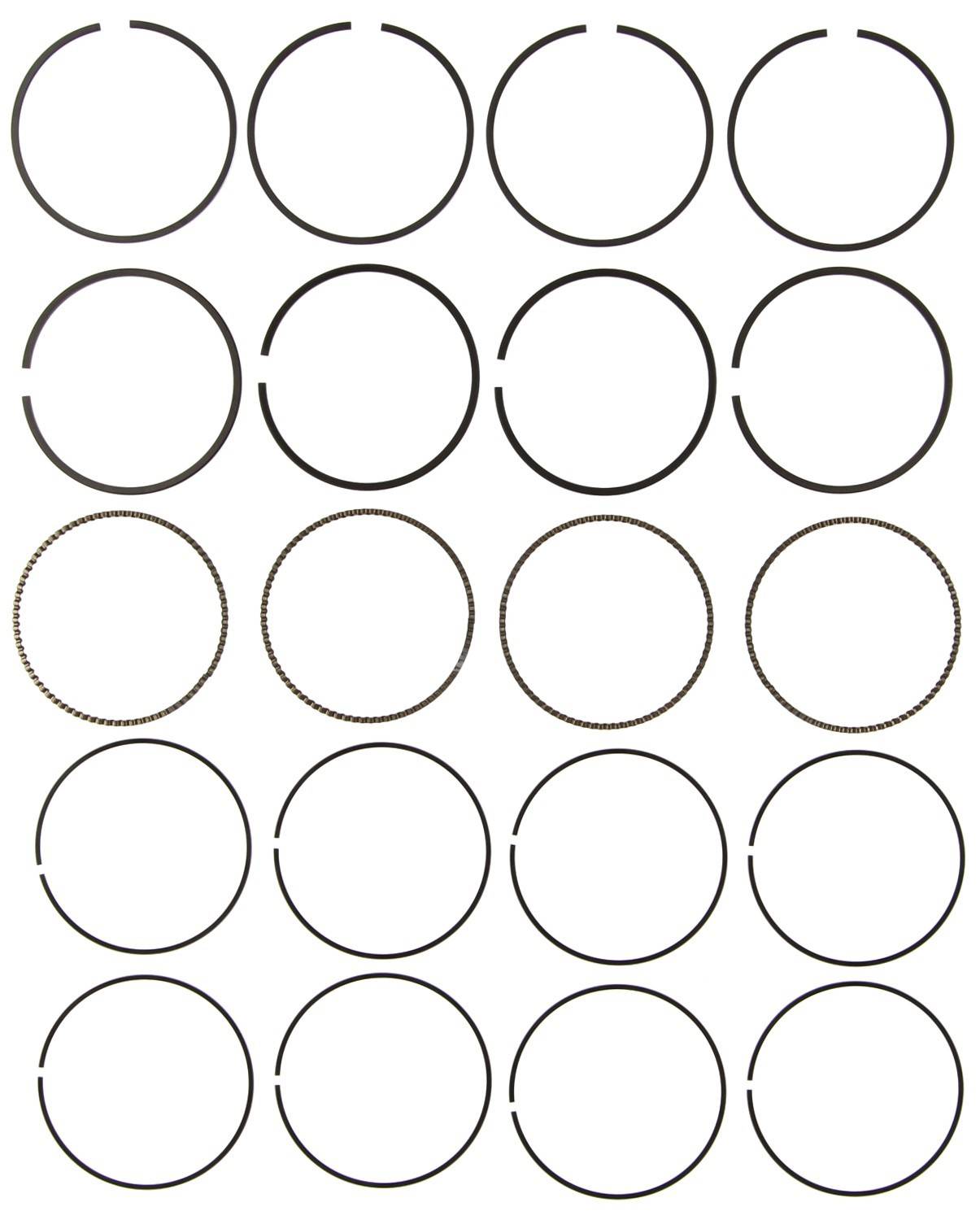 Mahle Rings Volkswagen 1.4L 1390CC AEX / AKV / APQ 1995 - 2001 Chrome Ring Set 42281CP.030