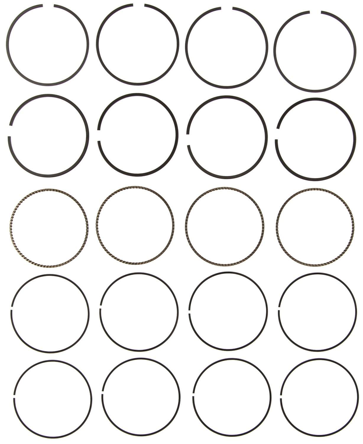 Mahle Rings Volkswagen 1.4L 1390CC AEX / AKV / APQ 1995 - 2001 Chrome Ring Set 42281CP.040