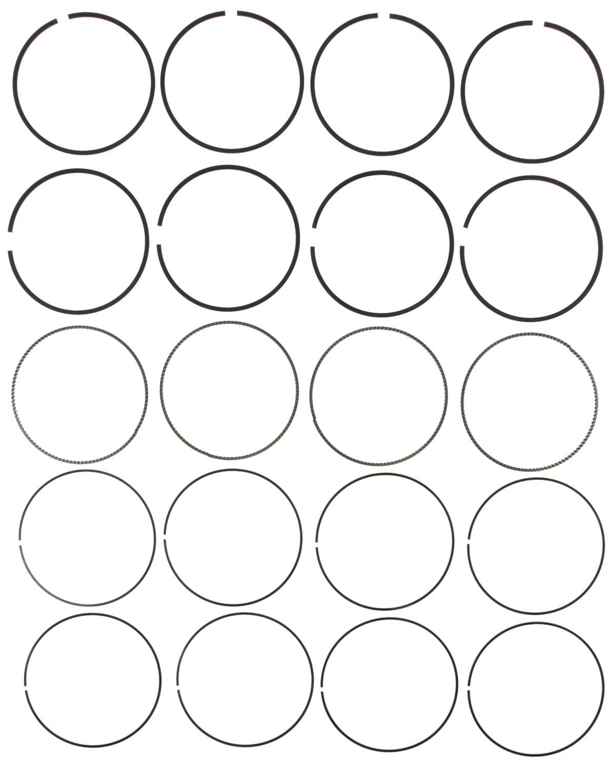 Mahle OE Piston Ring Set Subaru 2.5L H4 EJ253,255,257, 04-15 Baja Forester Impreza Legacy Outback 42308CP