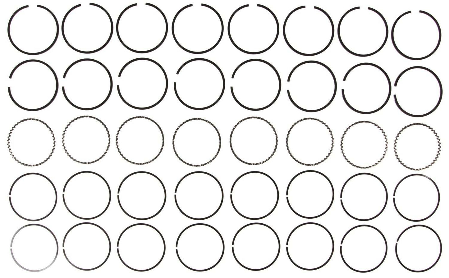 Mahle Rings Dearborn Marine Ford 260312 Engs 56-5762-65 Ford Trk 260 Eng Plain Ring Set 50009