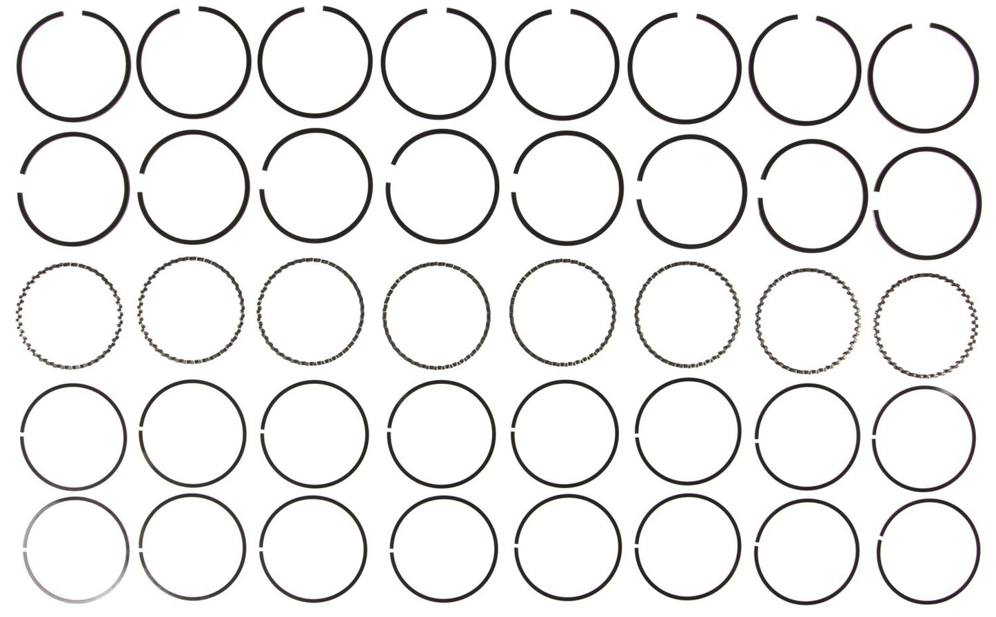 Mahle Rings Dearborn Marine Ford 260312 Engs 56-5762-65 Ford Trk 260 Eng Plain Ring Set 50009