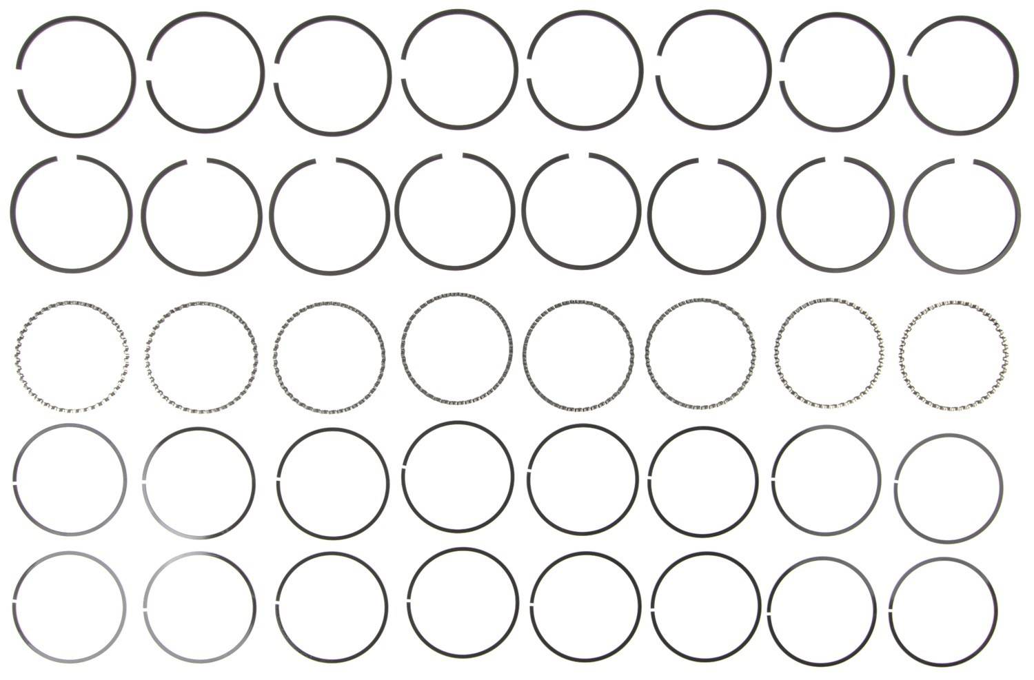 Mahle Rings Case Checker 318 Eng 59-66 Chry 318 5.2L Eng 75-89 Chry Ind Engs Plain Ring Set 50069CP.020