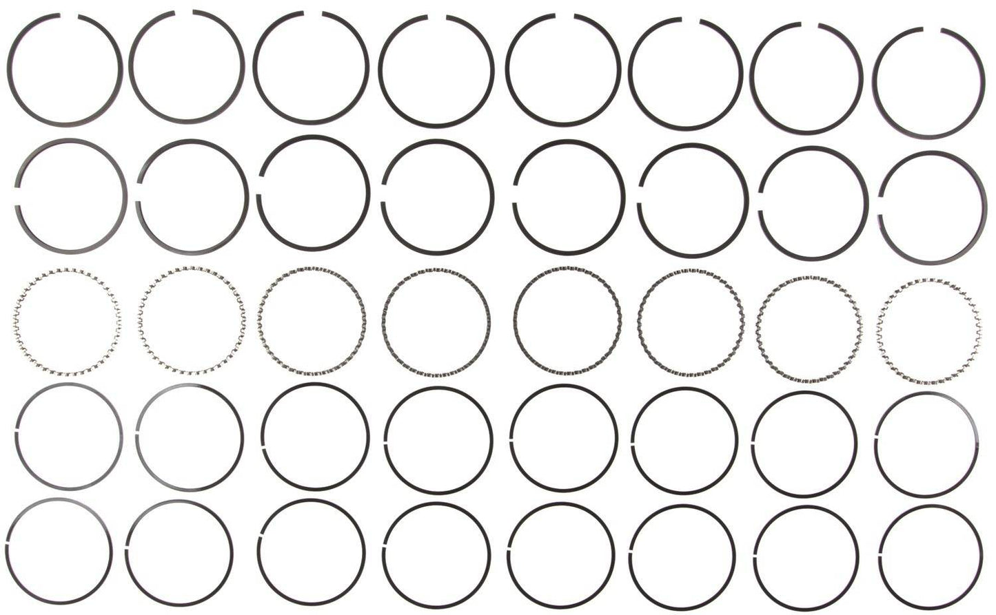 Mahle Rings Checker 283/307 Engs 65-70 Chevy 283/307 Engs 57-73 Chevy Marine Plain Ring Set 50076CP.030