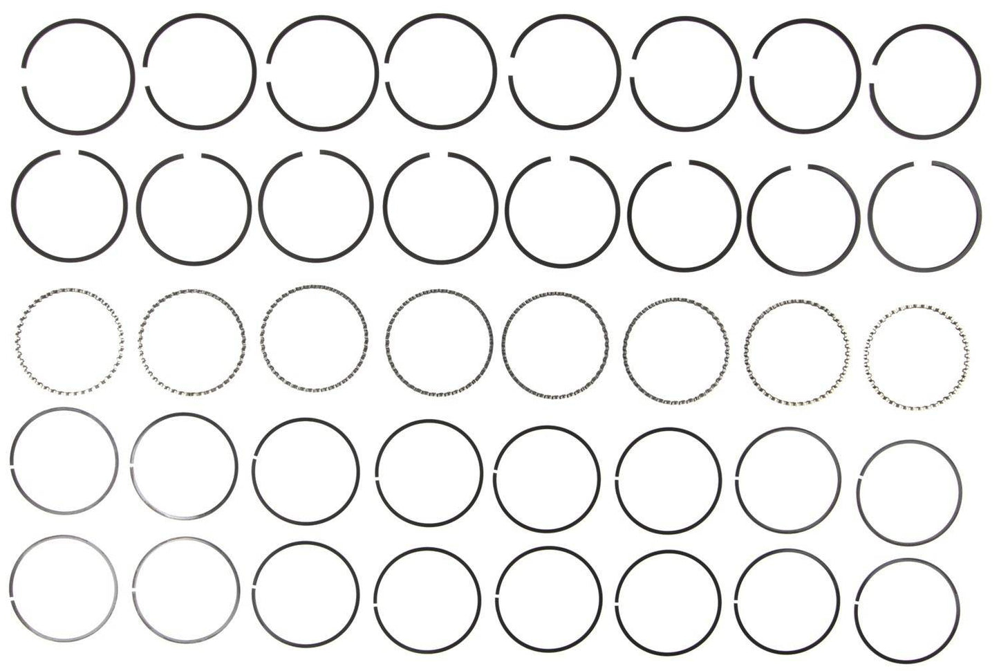 Mahle Rings Checker 283/307 Engs 65-70 Chevy 283/307 Engs 57-73 Chevy Marine Plain Ring Set 50076CP