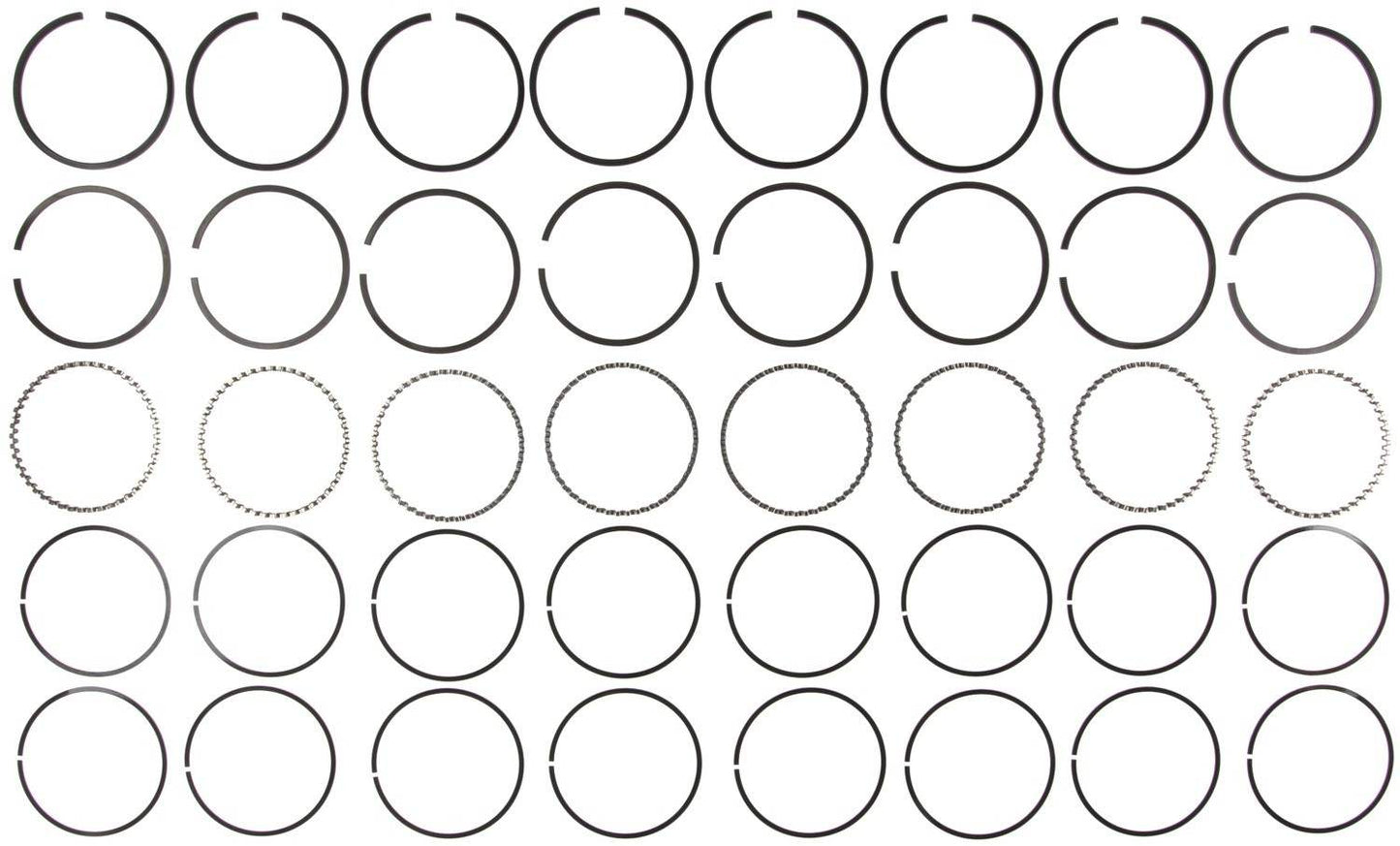 Mahle Rings Dearborn Marine Ford 361/390 Engs 61-71 Ford Ind Ford Trk 360/390 Plain Ring Set 50134CP.040