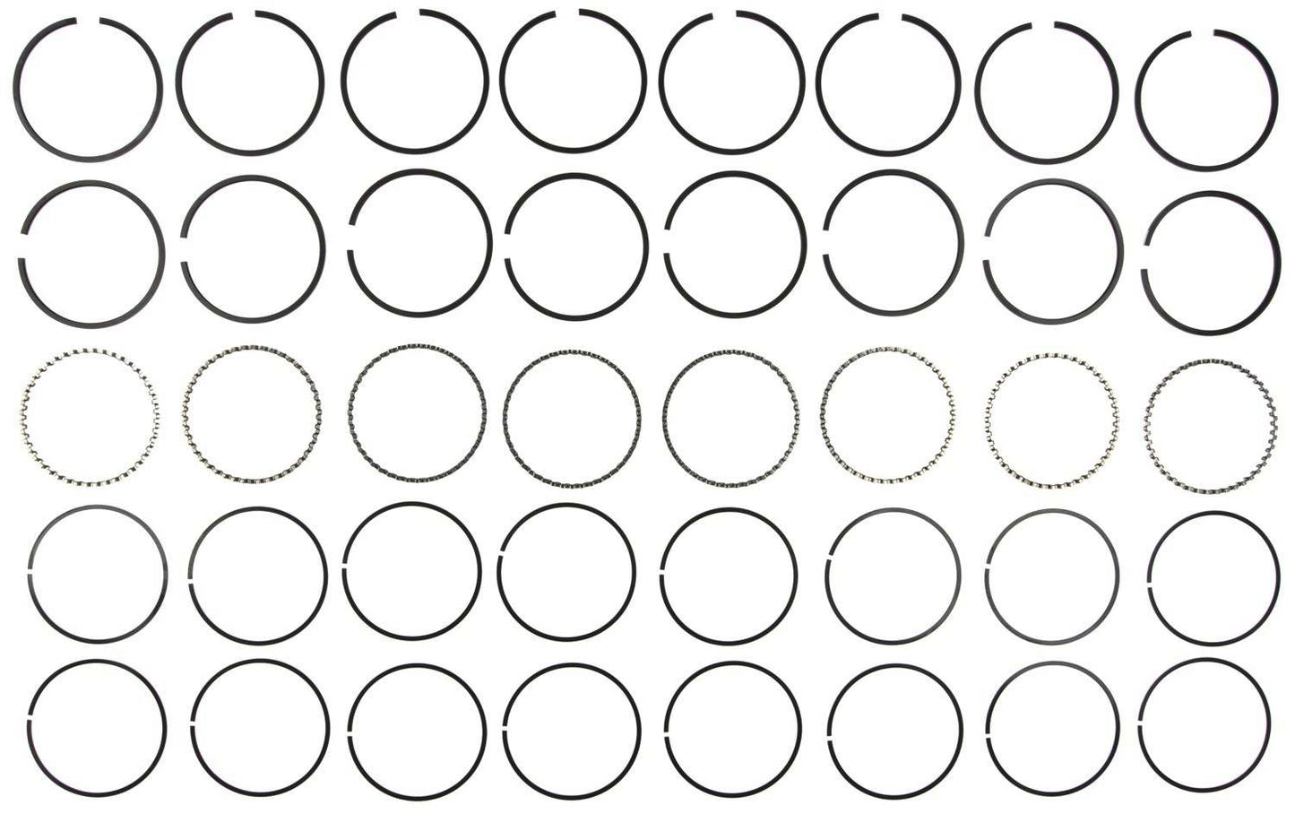 Mahle Rings Ford 332352 Engs 58-67 Ford Trk 352 Eng 65-67 GMC 370 Eng 57-59 Plain Ring Set 50139