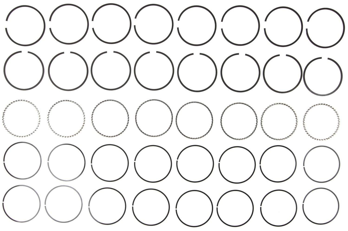 Mahle Rings Buick 364 Eng 57-61 Chevy 348/396/400/402 Engs 58-61 70-77 Chevy Trk Plain Ring Set 50141CP