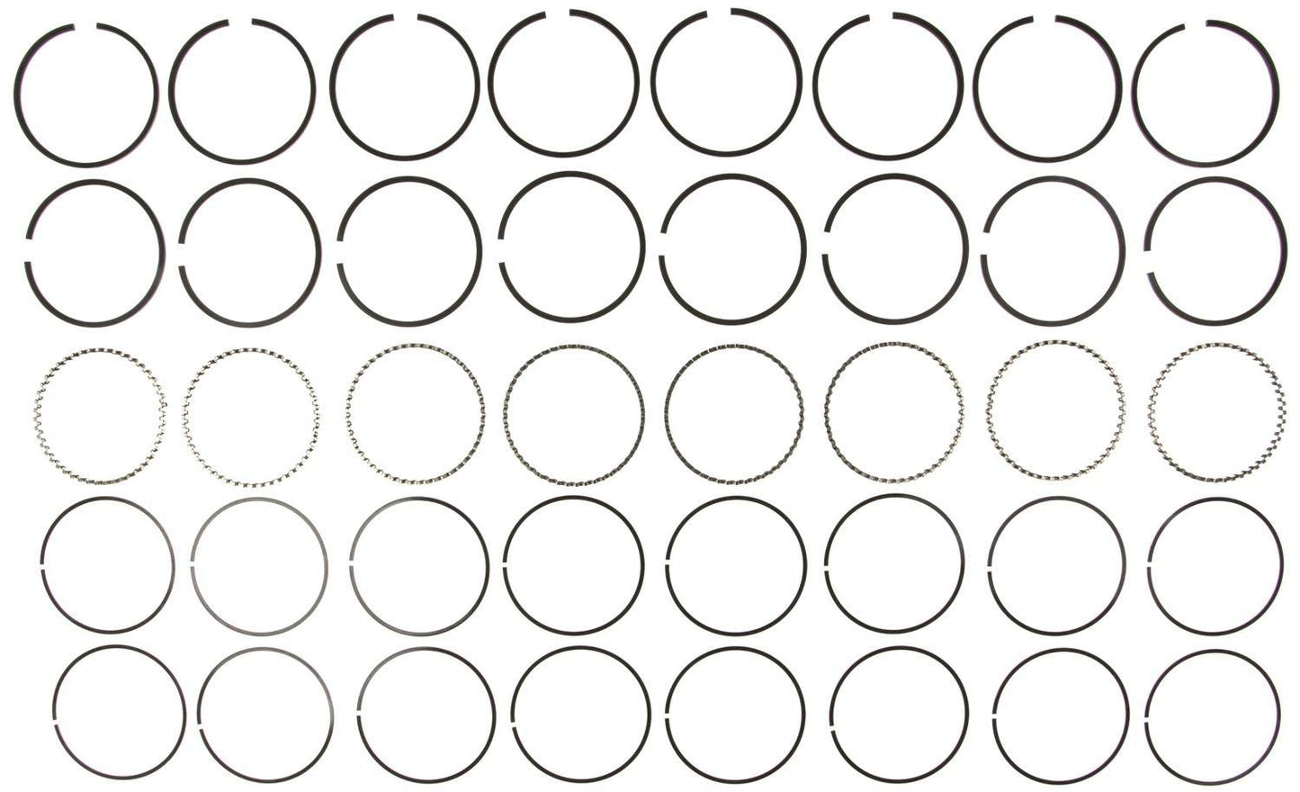 Mahle Rings Chevy 427/454 Engs 66-77 Chevy Trk 454 7.4L Eng 70-90 Chry 383 Eng Plain Ring Set 50203CP.020