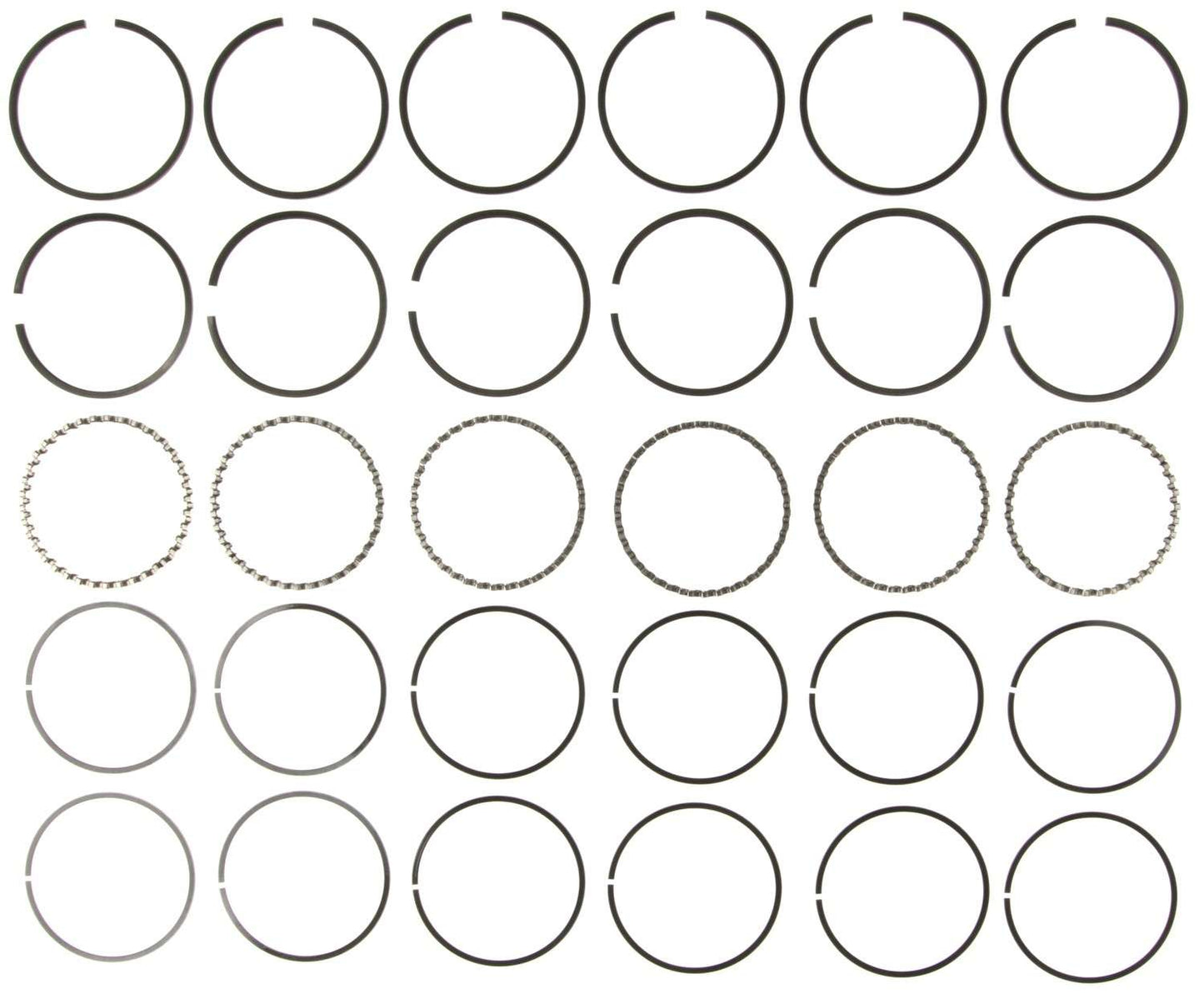 Mahle Rings Case Chry 225 3.7L Eng 76-83 Chry Ind Engs DeSo 225 Eng 1960 Plain Ring Set 50276CP.060