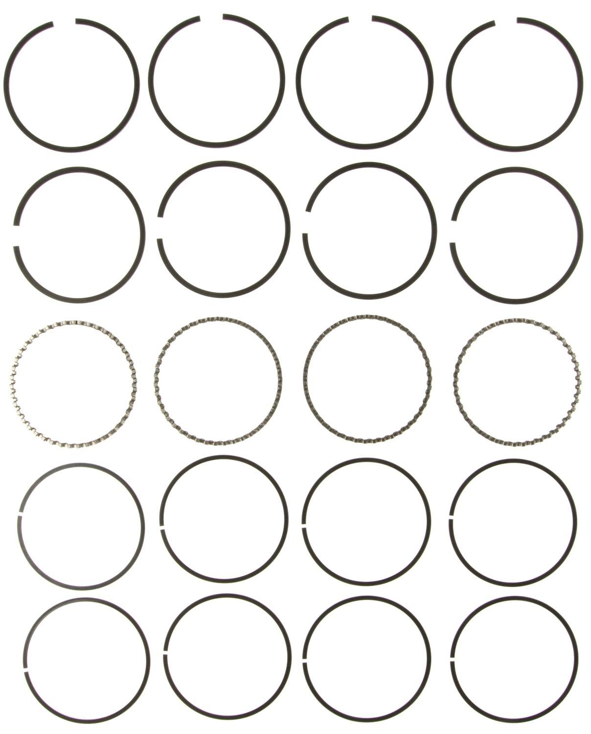 Mahle Rings AMC 150 2.46L Eng 83-90 Chevy 153 Eng 62-70 Chevy Trk 153 Eng Plain Ring Set 50452CP
