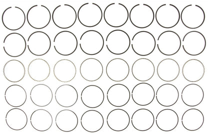 Mahle Rings Buick 301350L Eng 77-79 Checker 327350 Eng 69-79 Chevy Plain Ring Set 50564CP