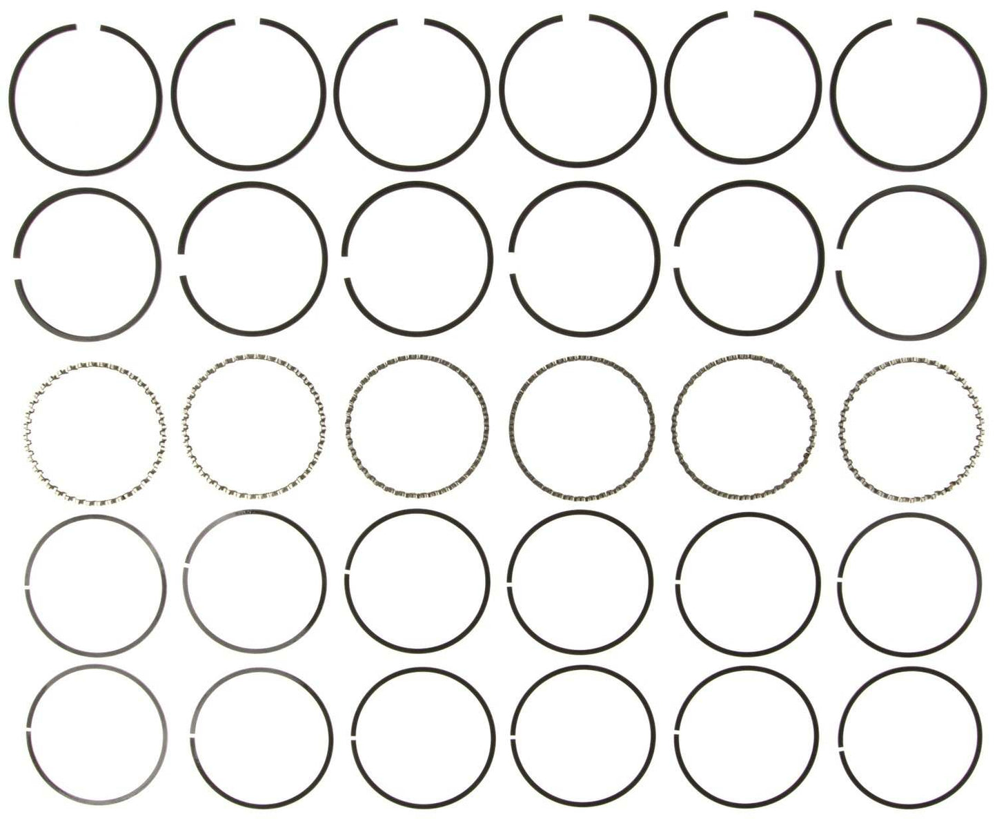 Mahle Rings Ford 200 3.3L 250 4.1L Engs 63-83 Ford Trk 200 3.3L 250 4.1L Plain Ring Set 50565CP
