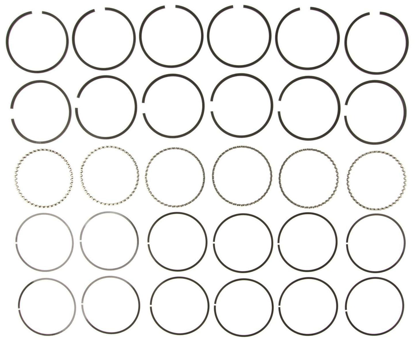 Mahle Rings Ford 240 Eng 65-72 Ford Ind Ford Trk 240/300 Engs 65-94 Plain Ring Set 50664CP