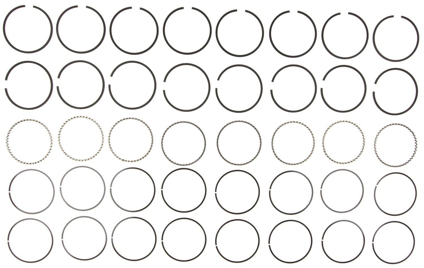 Mahle Rings Ford 428 Eng 66-70 Ford Ind Ford Trk 428 Eng 1969 Merc 428 Eng Plain Ring Set 50720