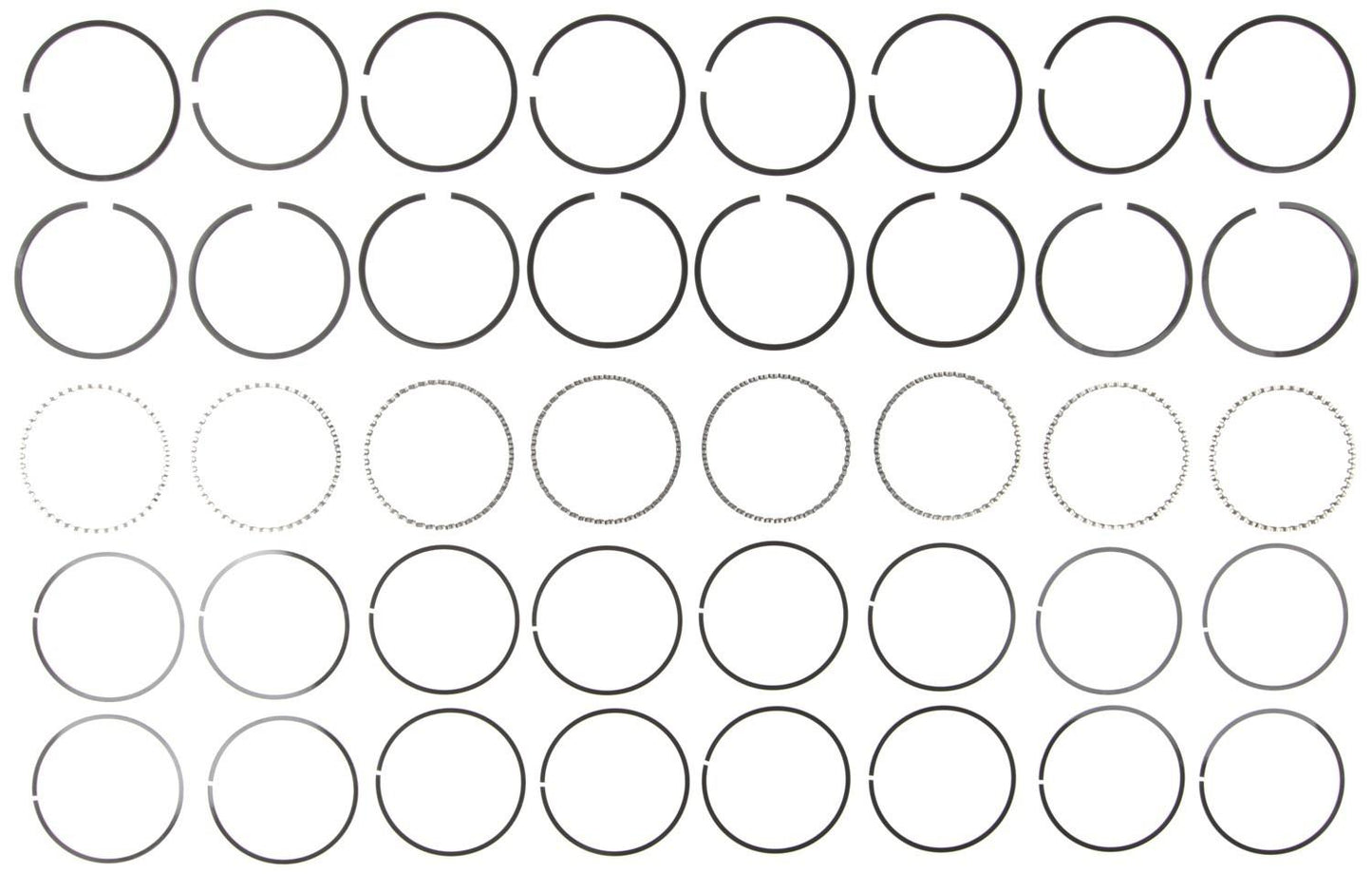 Mahle Rings Buick 400 Eng 1978 Olds 400 Eng 1975 Pontiac 428 Eng 67-79 Plain Ring Set 50784CP