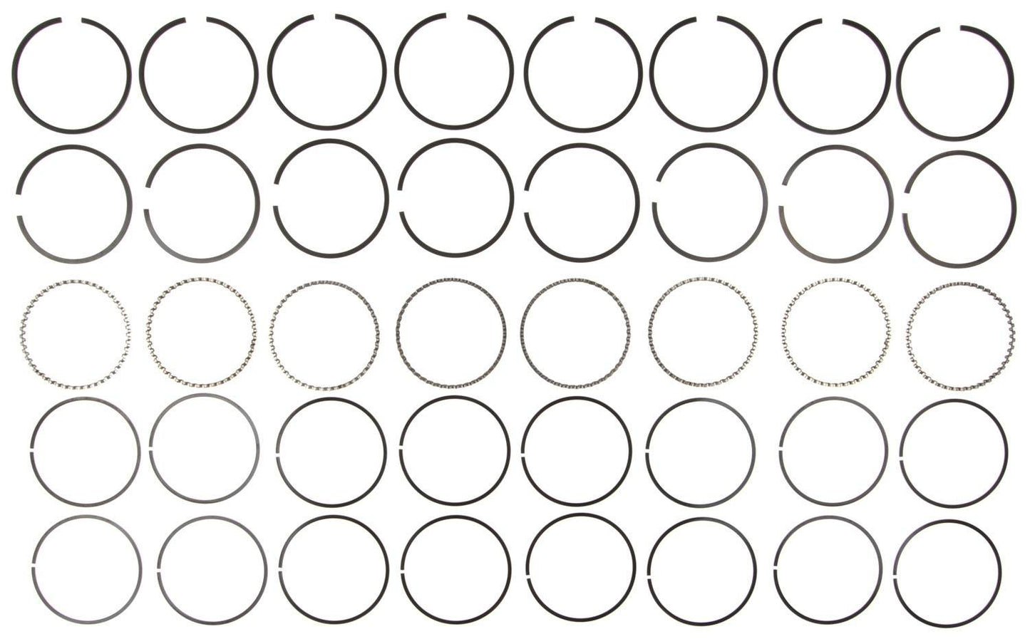 Mahle Rings AMC 343 360 Engs 1967-78 Jeep 360 Eng 1971-90 Plain Ring Set 50785