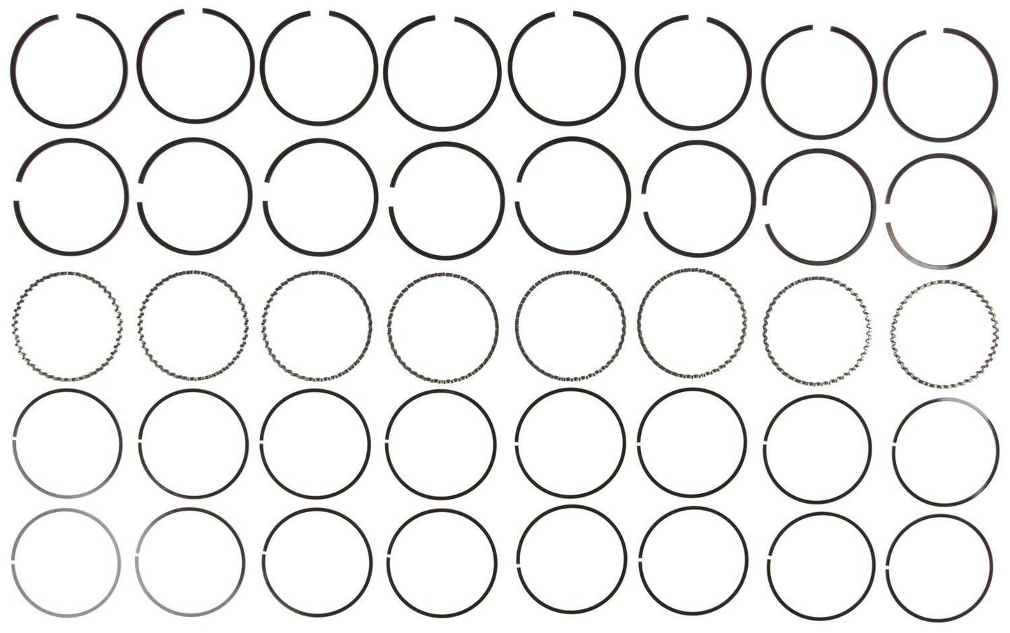 Mahle Rings Buick 400 Eng 67-69 Chry Ind Engs Dodge 340 Eng 68-73 Ply 340 Plain Ring Set 50787.040