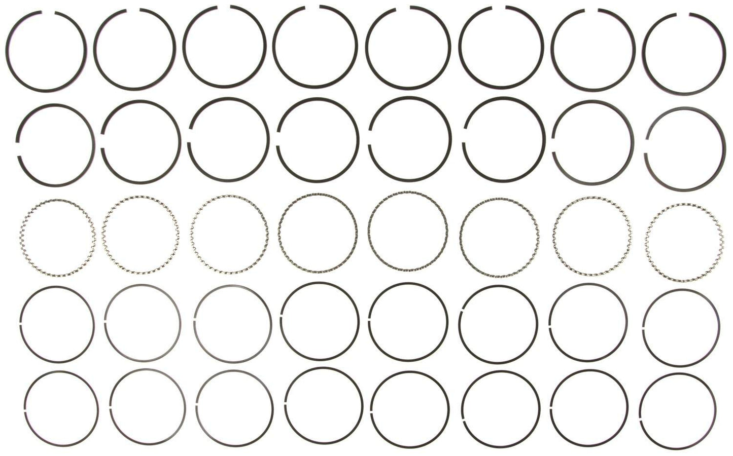 Mahle Rings GMC Pass 350R 5.7L Olds. Eng 1968-80 Plain Ring Set 50847CP