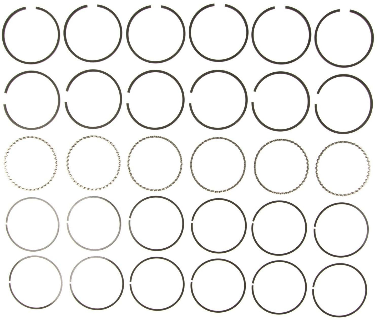 Mahle Rings Buick 307Y 5.0L 350BHJX 5.7L Engs 68-88 Cad 307 9 5.0L Eng Plain Ring Set 50849CP