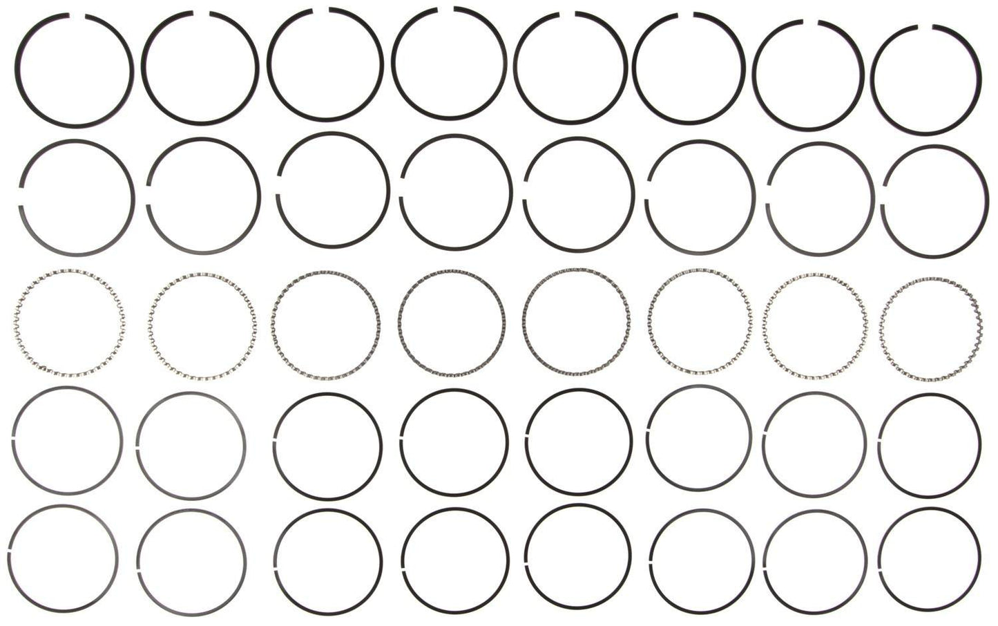 Mahle Rings Pont. 455 Eng 70-76 Pontiac Can 455 Eng 70-76 Plain Ring Set 50962
