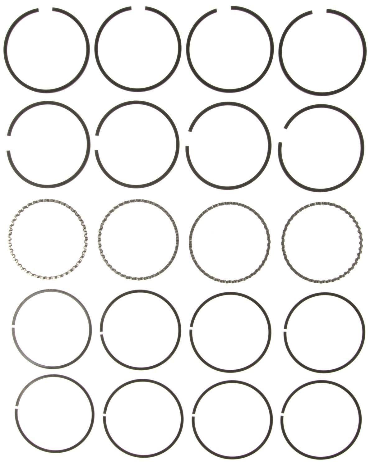 Mahle Rings Ford 140 2.3L Eng 74-84 Ford Trk 140 2.3L Eng 77-84 Merc 140 Plain Ring Set 51097CP.020