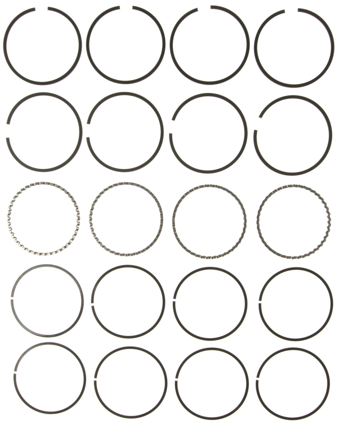 Mahle Rings Ford 140 2.3L Eng 74-84 Ford Trk 140 2.3L Eng 77-84 Merc 141 Plain Ring Set 51097CP.030