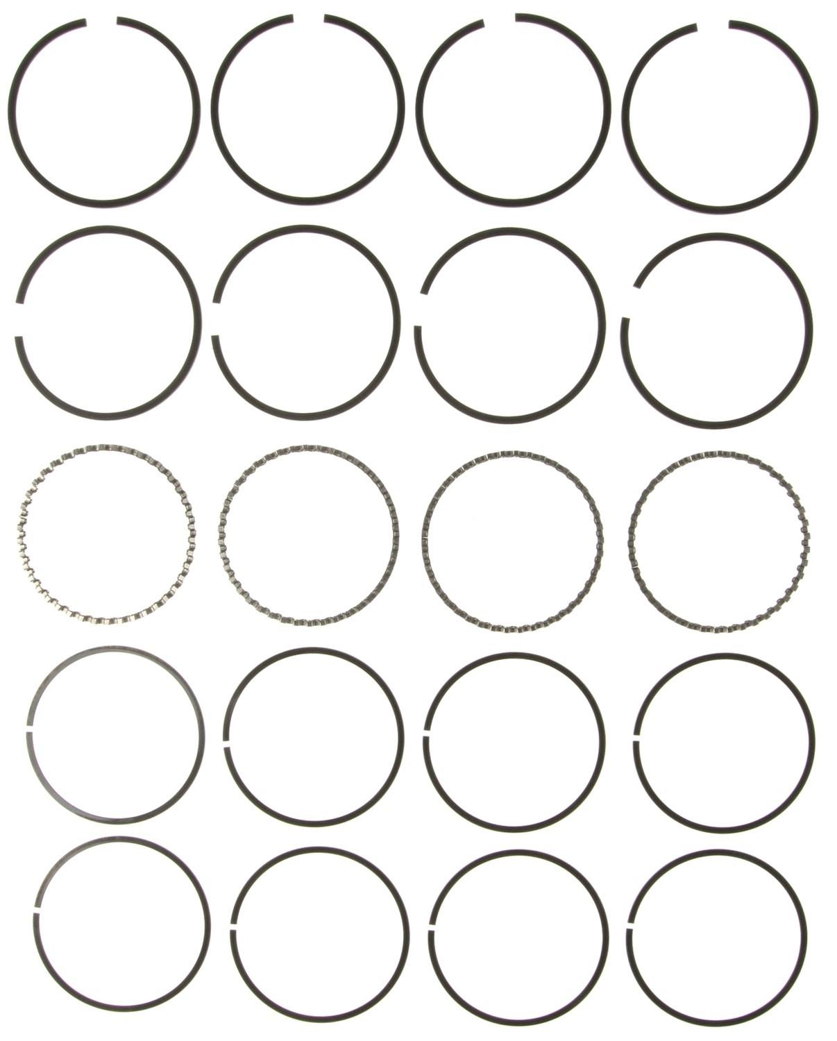 Mahle Rings Ford 140 2.3L Eng 74-84 Ford Trk 140 2.3L Eng 77-84 Merc. 140 Plain Ring Set 51097CP