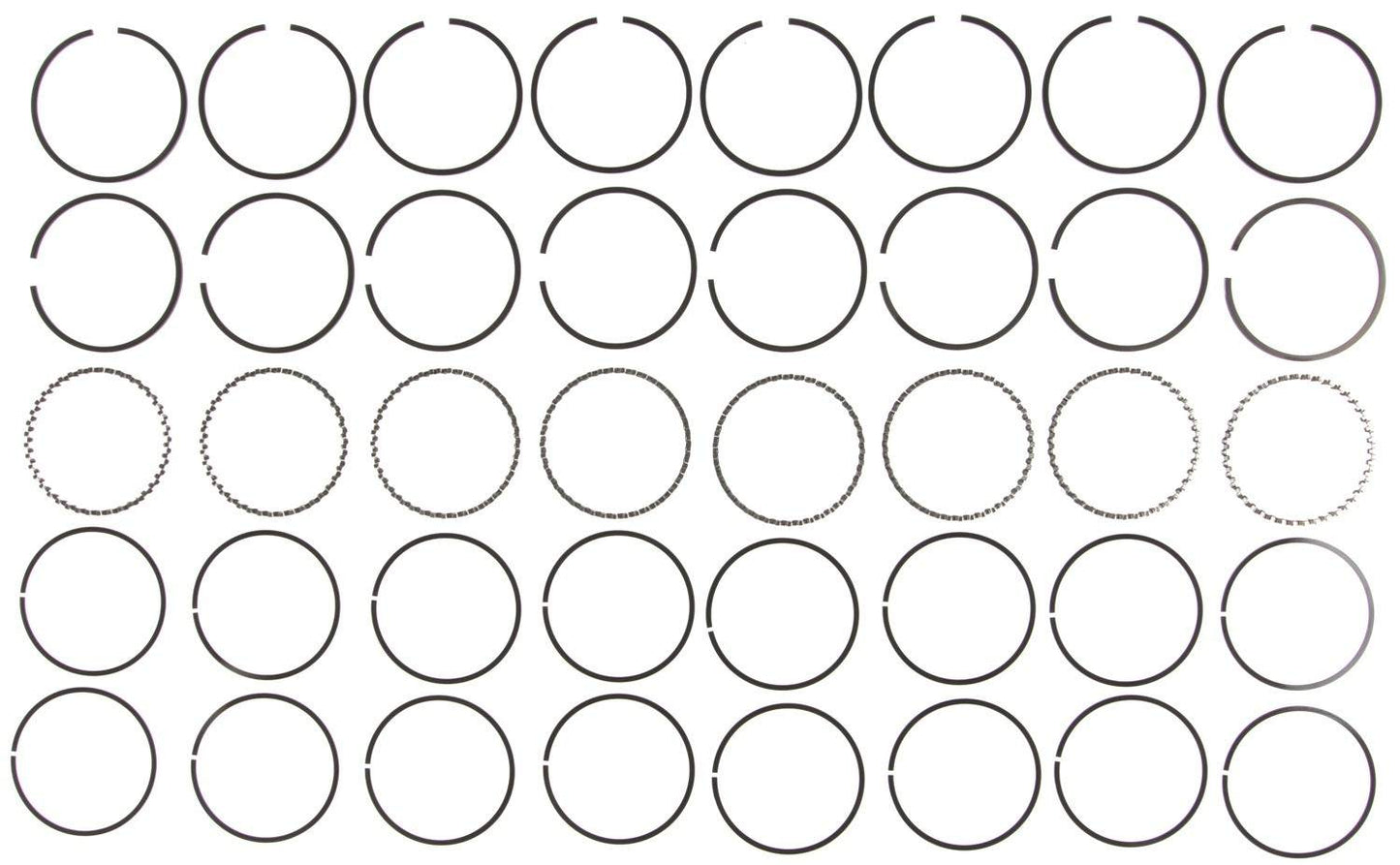 Mahle Rings Buick 305 5.0L Eng 77-91 Checker 305 5.0L Eng 78-80 Chevy 305 Plain Ring Set 51137CP.030