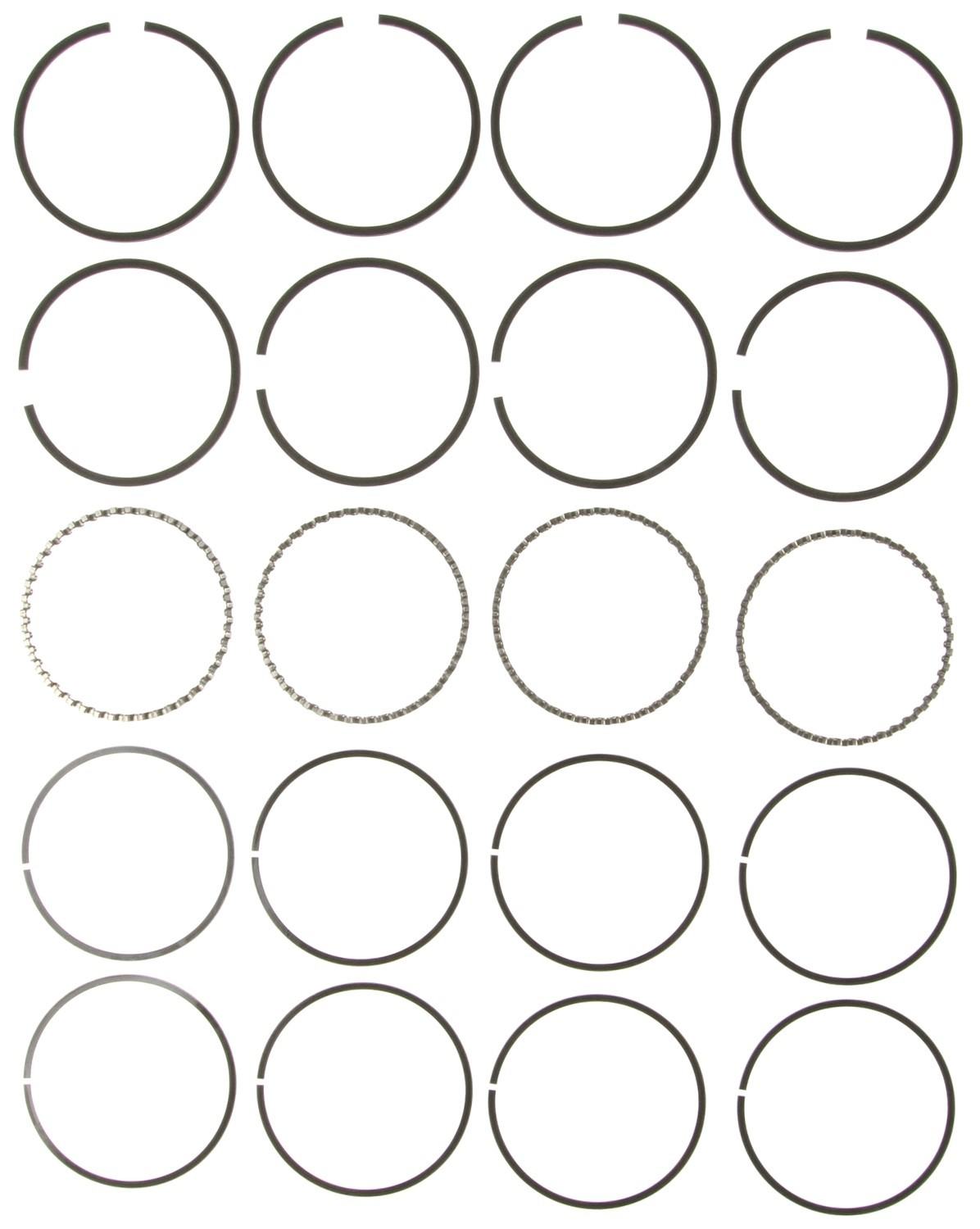 Mahle Rings AMC 151 2.5L Eng 79-80 Buick 151 2.5L Eng 1980 Chevy 151 2.5L Plain Ring Set 51240CP