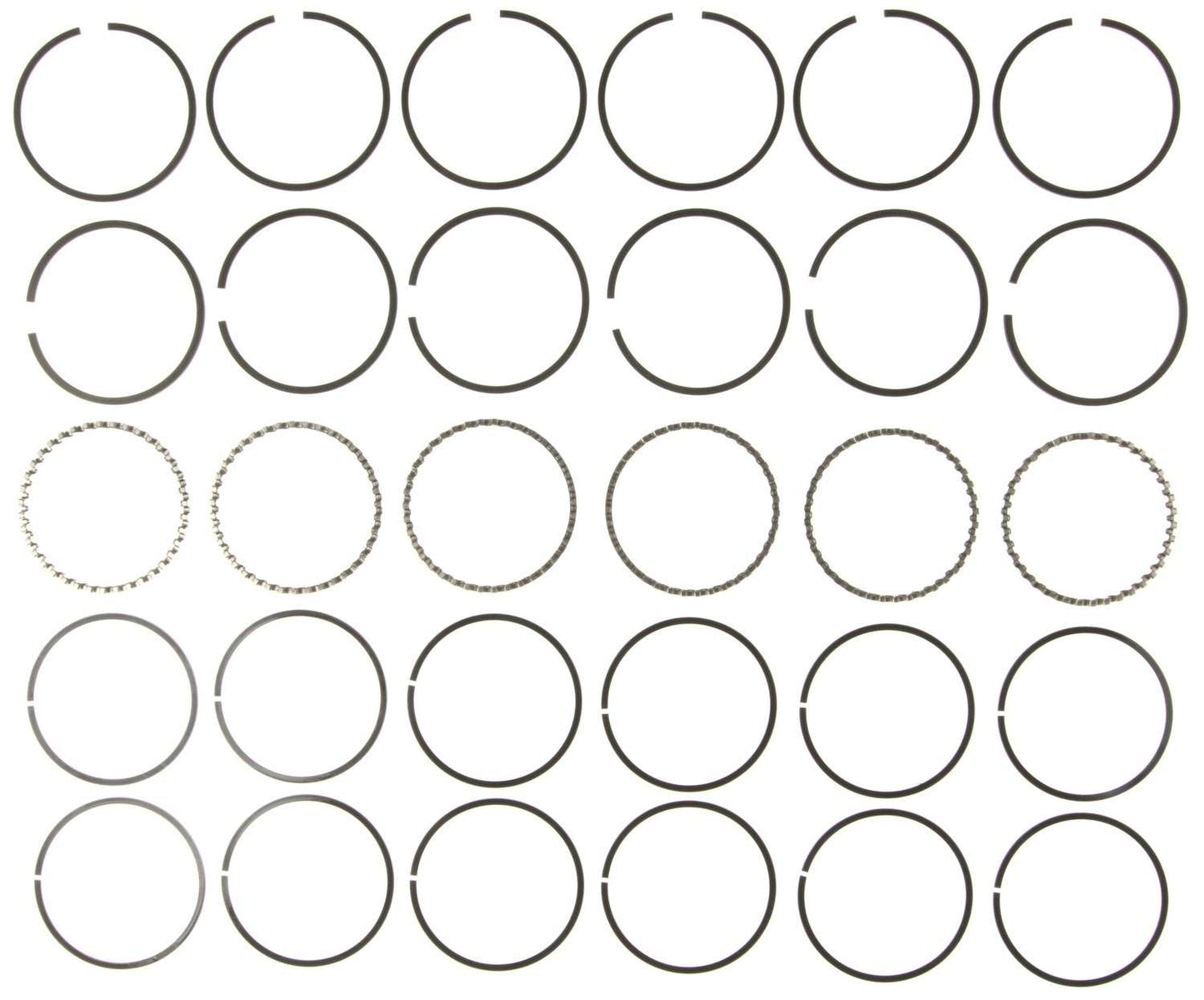 Mahle Rings Buick 1732.8L Eng 81-84 Chevy 173 2.8L Eng 81-84 Chevy Trk 173 Plain Ring Set 51284CP.030
