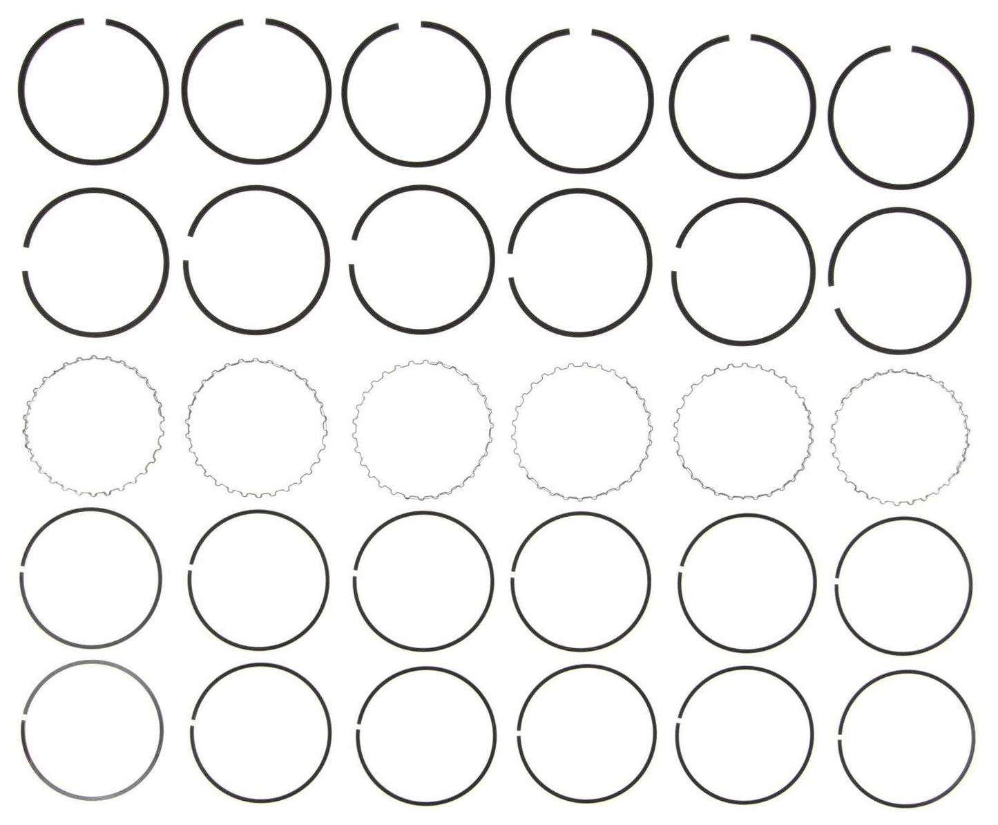 Mahle Rings Toyota 2759cc 5MGE 2954cc 7MGE Eng 82-93 Plain Ring Set 51361