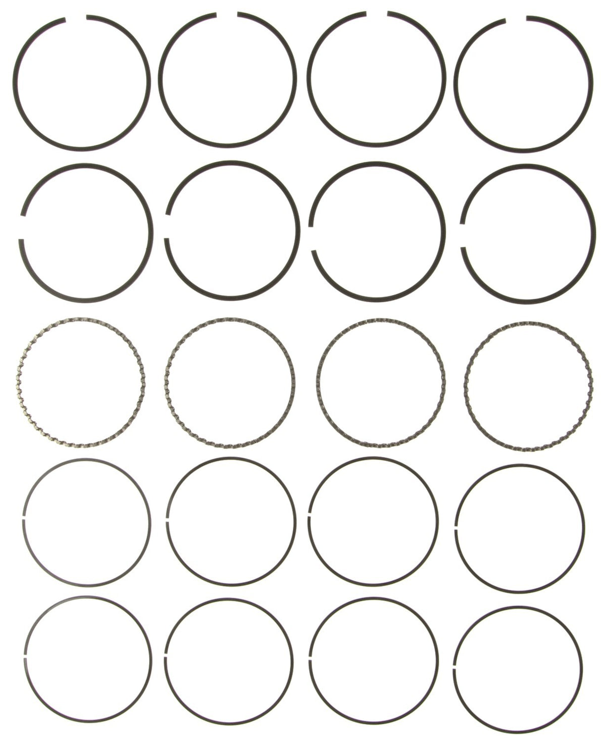 Mahle Rings Chry 156 2.6L Eng 84-89 Mits. 2555cc Eng 84-89 Plain Ring Set 51457CP