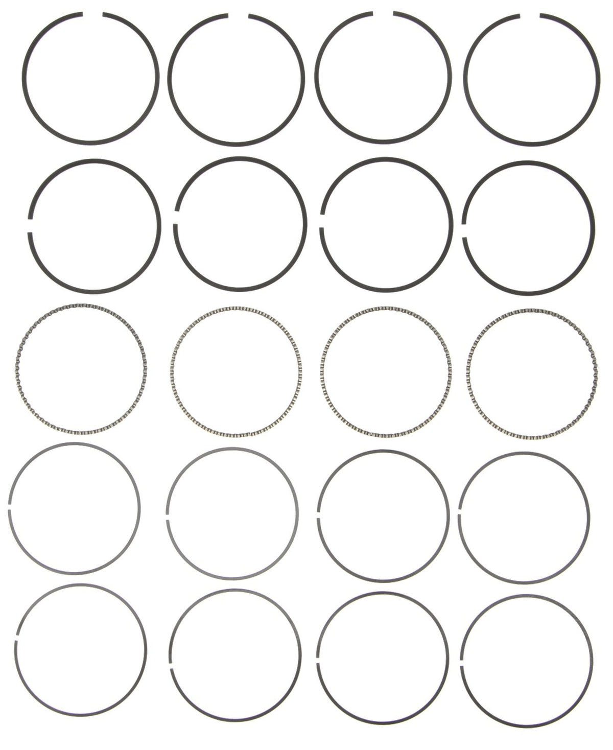 Mahle Rings GMC Pass 121 2.0L OHC Eng 87-94 Plain Ring Set 51470CP