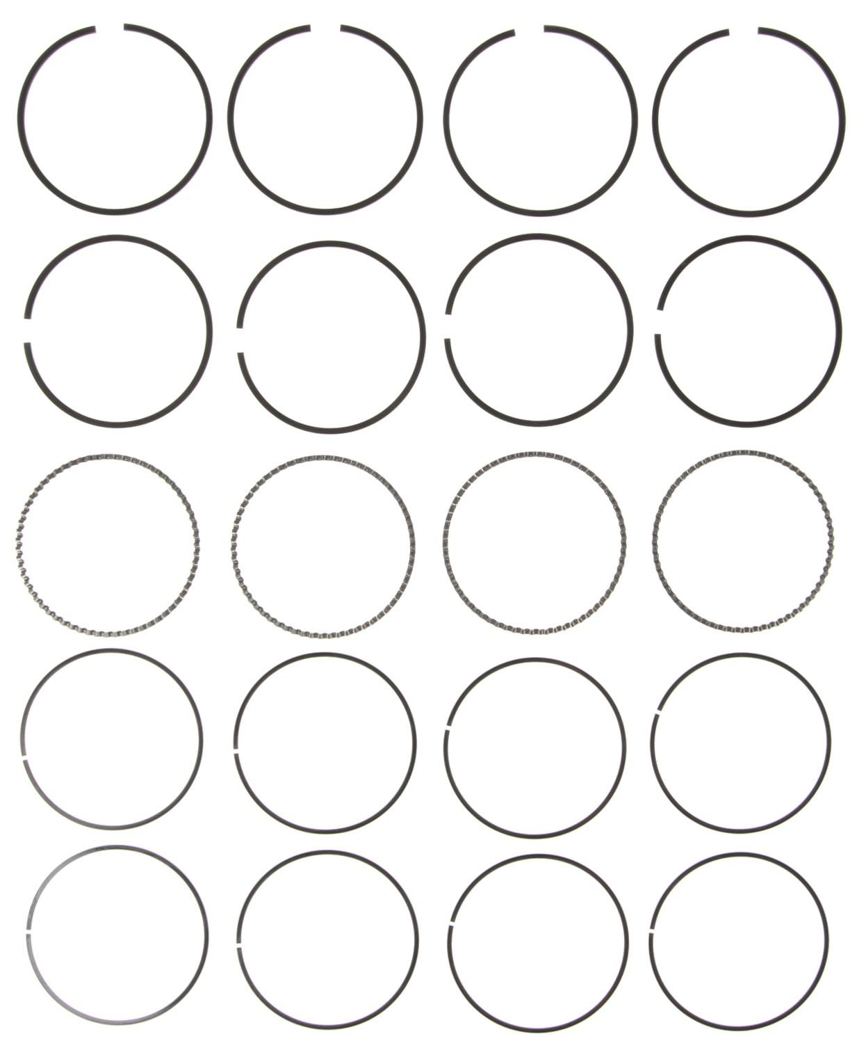 Mahle Rings GMC Pass 121 2.0L Eng 87-89 134 2.2L Eng 90-94 Plain Ring Set 51471CP.040