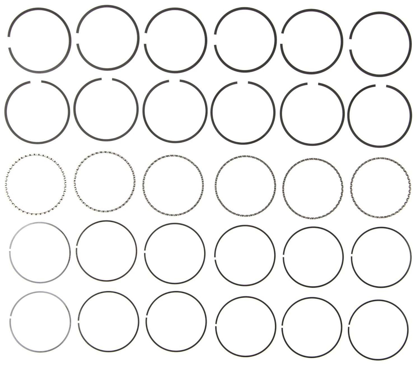 Mahle Rings GMC Pass 173 2.8L Eng 87-89189 3.1L Eng 88-93 GMC Trk 189 3.1L Plain Ring Set 51473CP