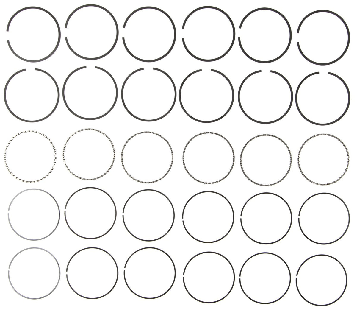 Mahle Rings GMC Pass 173 2.8L Eng 87-89189 3.1L Eng 88-93 GMC Trk 189 3.1L Plain Ring Set 51473CP
