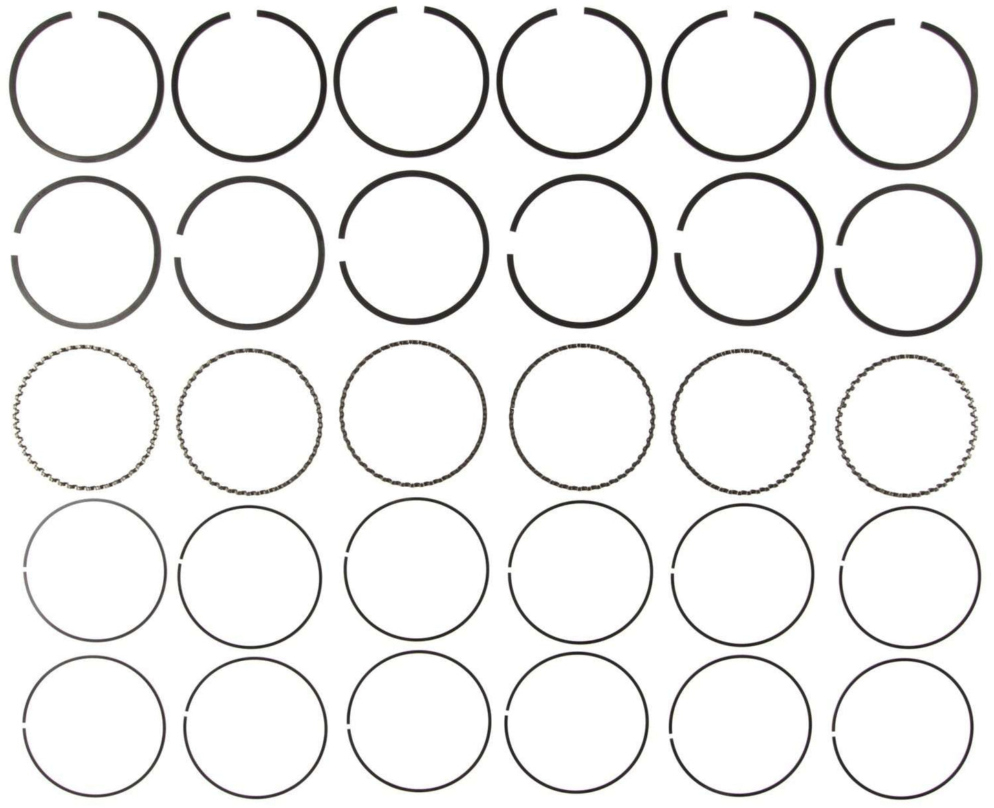Mahle Rings Chevy 262 4.3L Eng 85-93 Chevy Trk 262 4.3L Eng 85-93 Pontiac Plain Ring Set 51475CP.020