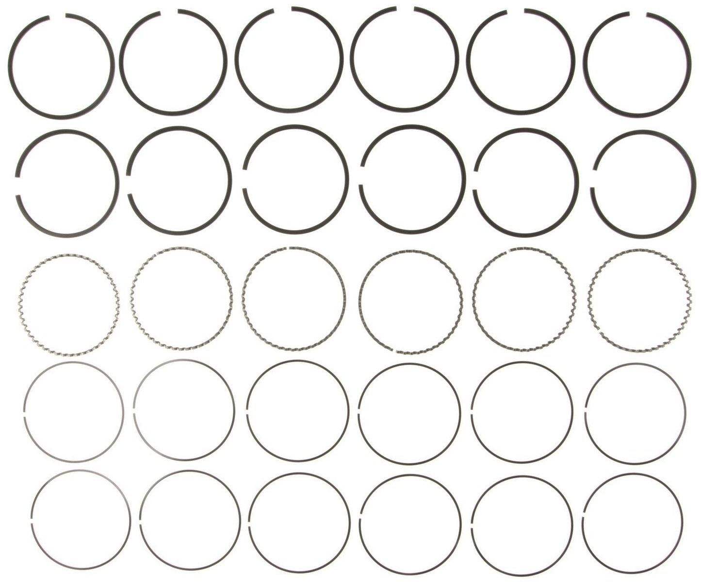 Mahle Rings Chevy 262 4.3L Eng 85-93 Chevy Trk 262 4.3L Eng 85-93 Pontiac Plain Ring Set 51475CP