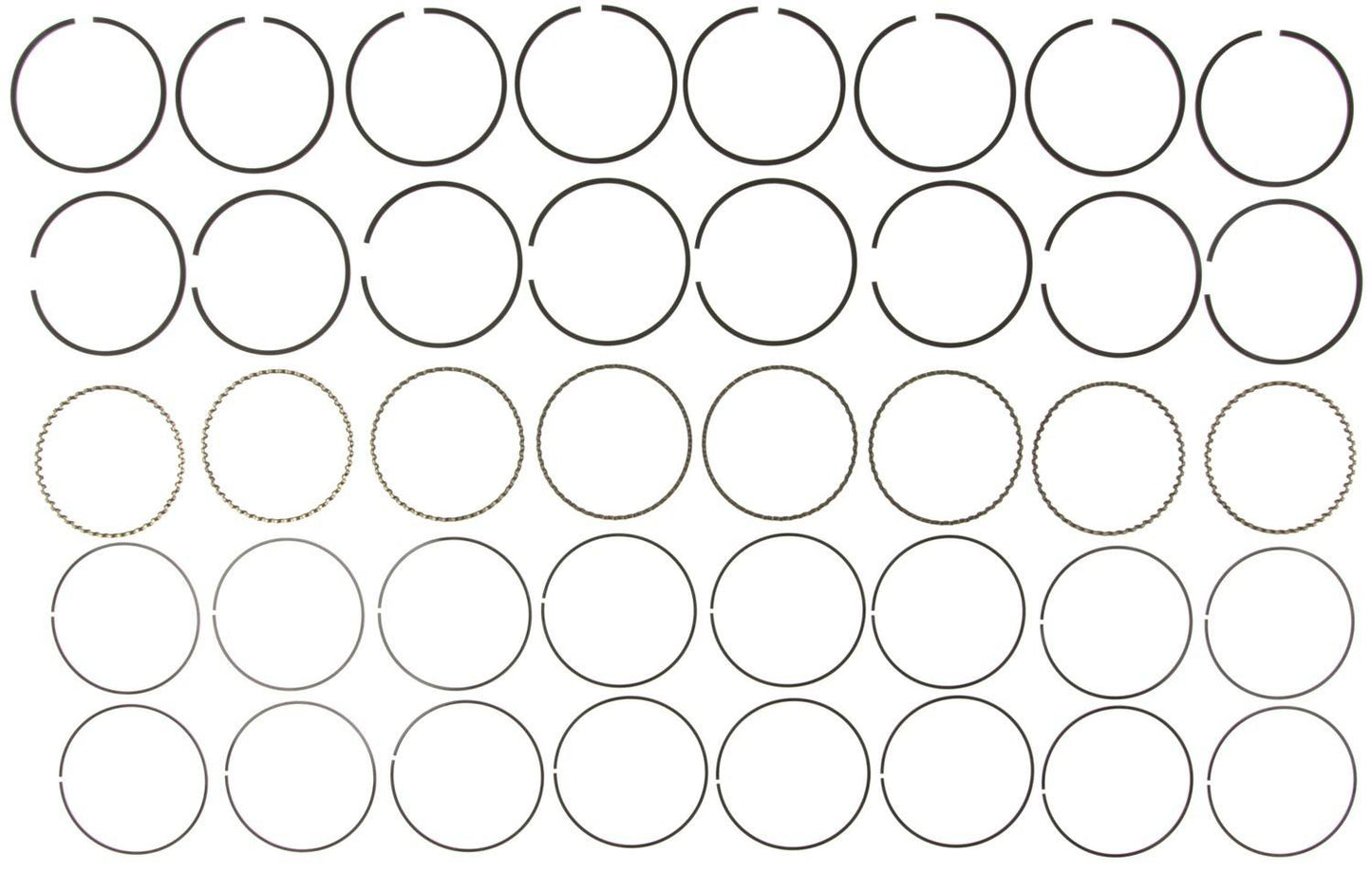 Mahle Rings Ford 302 5.0L Eng 86-94 Plain Ring Set 51497CP.020