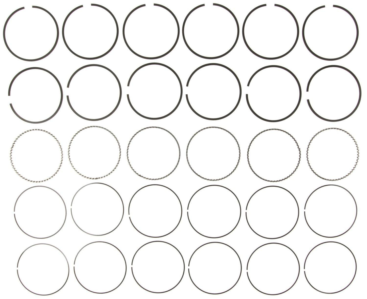 Mahle Rings Ford Trk 244 4.0L Eng 1990-94 Mazda 4016cc Eng 1991-94 Plain Ring Set 51550CP