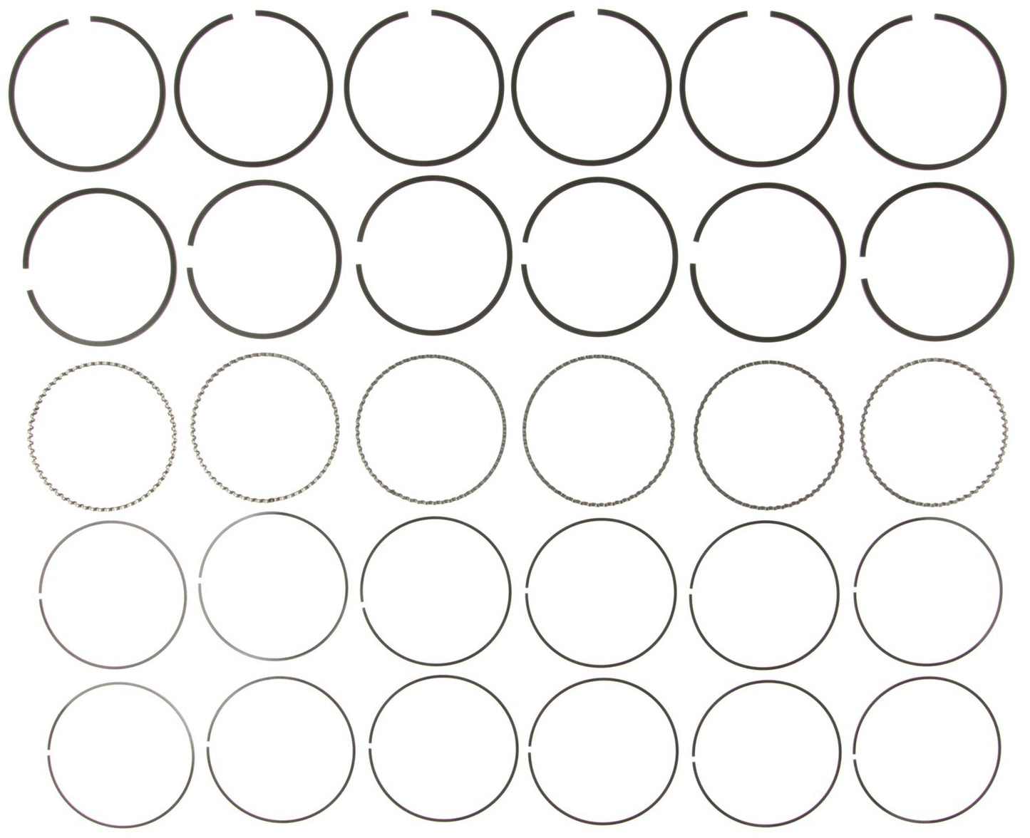 Mahle Rings Ford Trk 244 4.0L Eng 1990-94 Mazda 4016cc Eng 1991-94 Plain Ring Set 51550CP