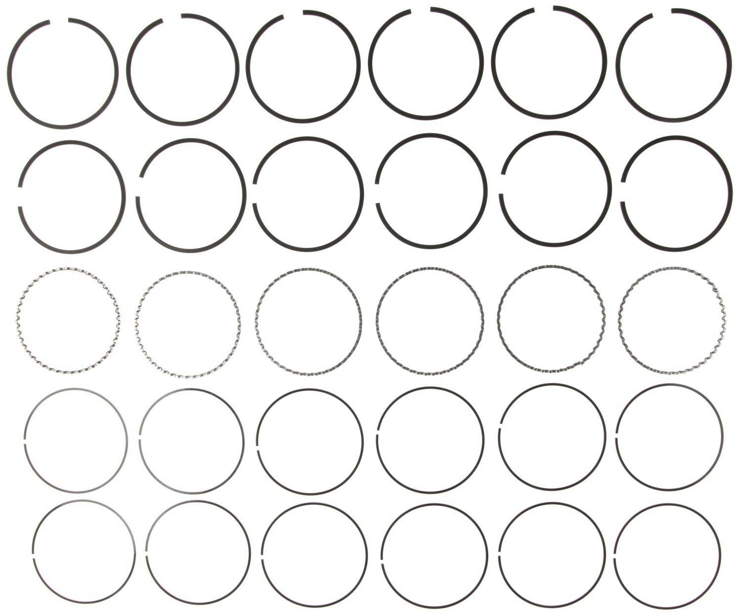 Mahle Rings Ford Pass 230 3.8L Eng 88-94 Plain Ring Set 51553CP.030