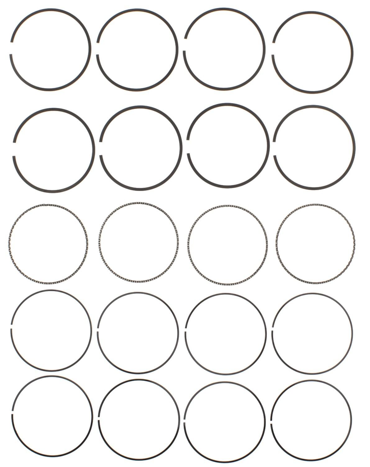 Mahle Rings Ford Pass 116 1.9L Eng 87-94 Plain Ring Set 51554CP