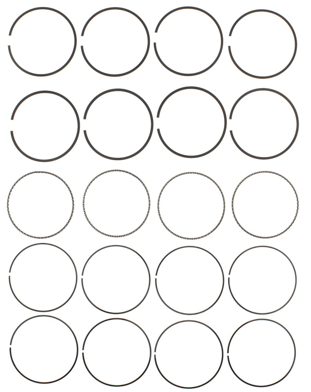 Mahle Rings Ford Pass 116 1.9L Eng 87-94 Plain Ring Set 51554CP