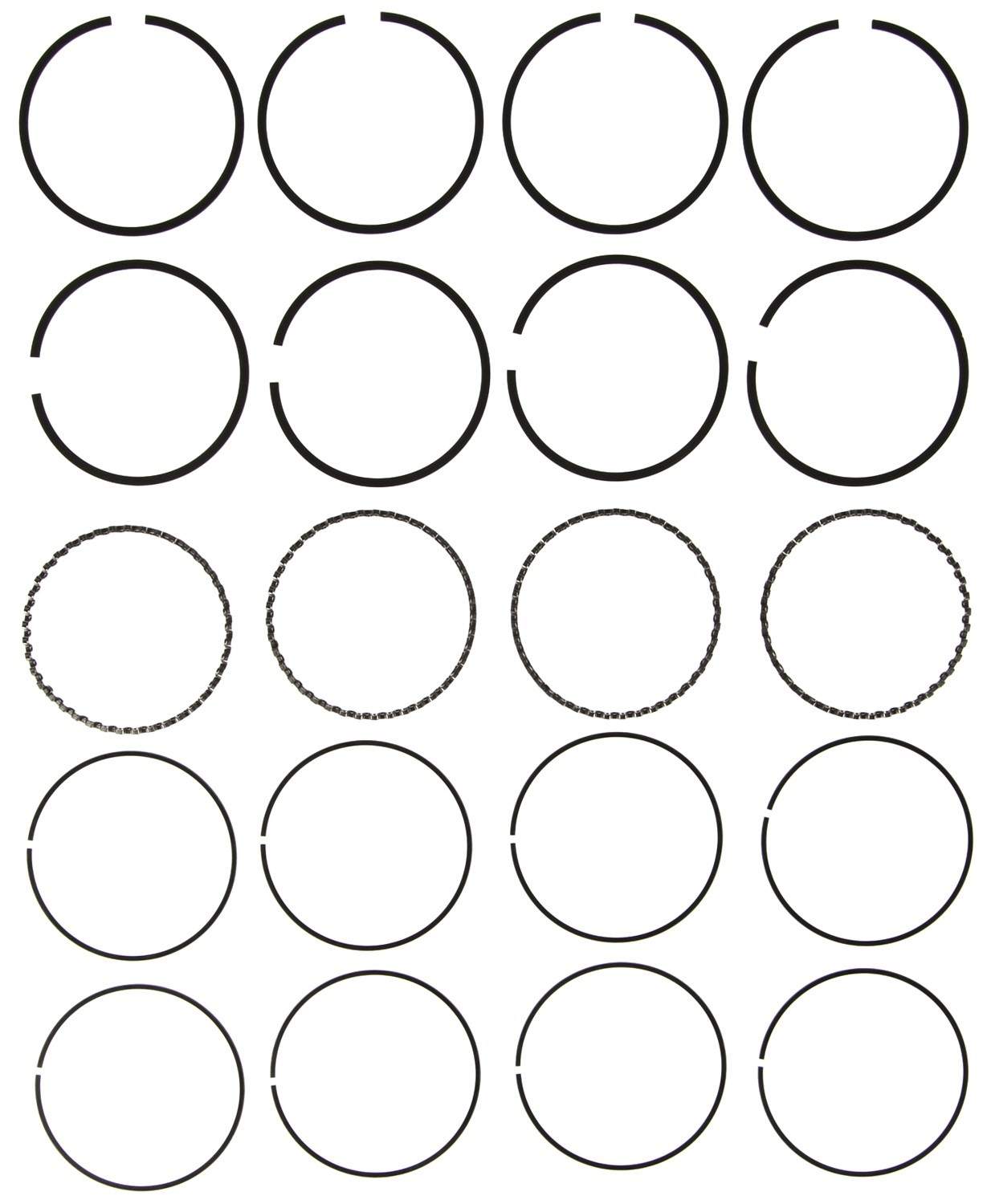 Mahle Rings Toyota 1998cc 3Y-EC3S-FE Engs 1983-91 Mazda 2184cc Eng 1983-87 Plain Ring Set 51576CP